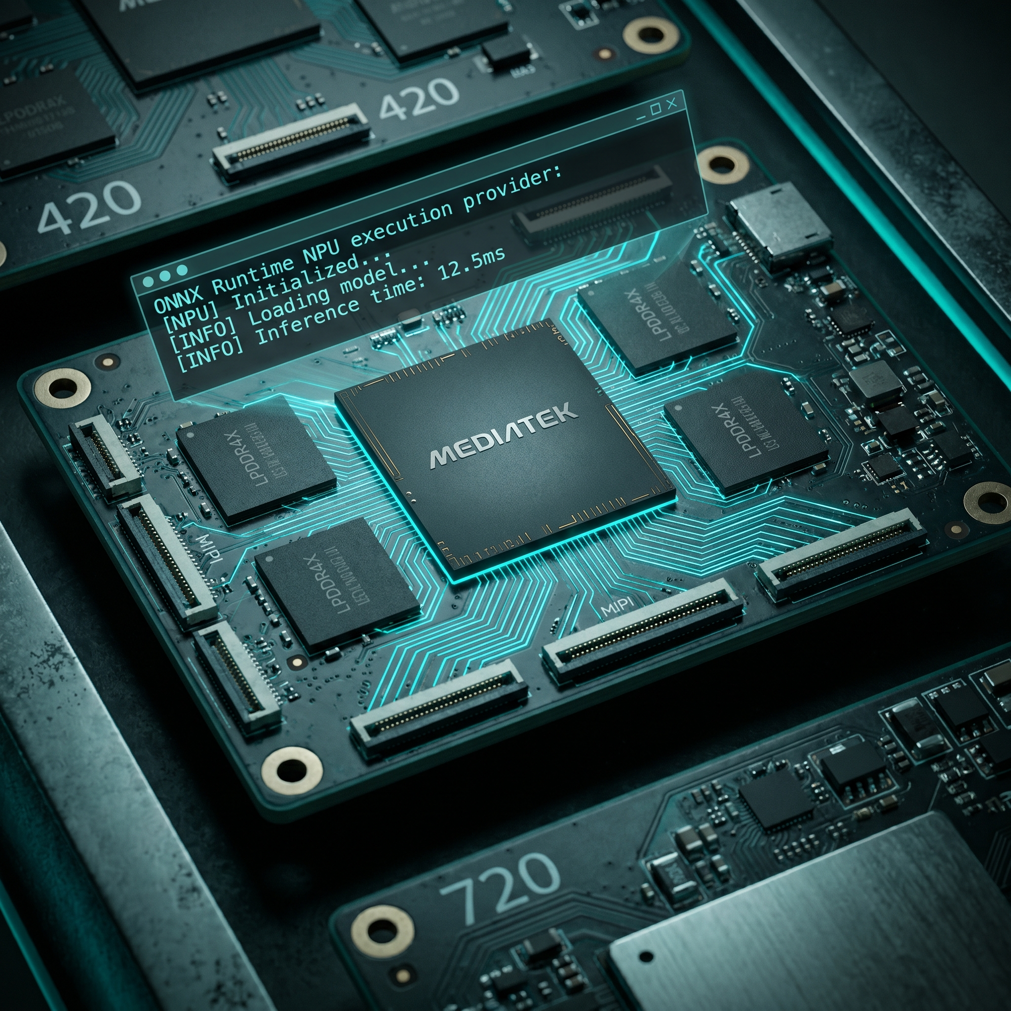MediaTek Genio 420 MT8371LV SoC board comparison with Genio 520 and 720, edge AI industrial platform selection