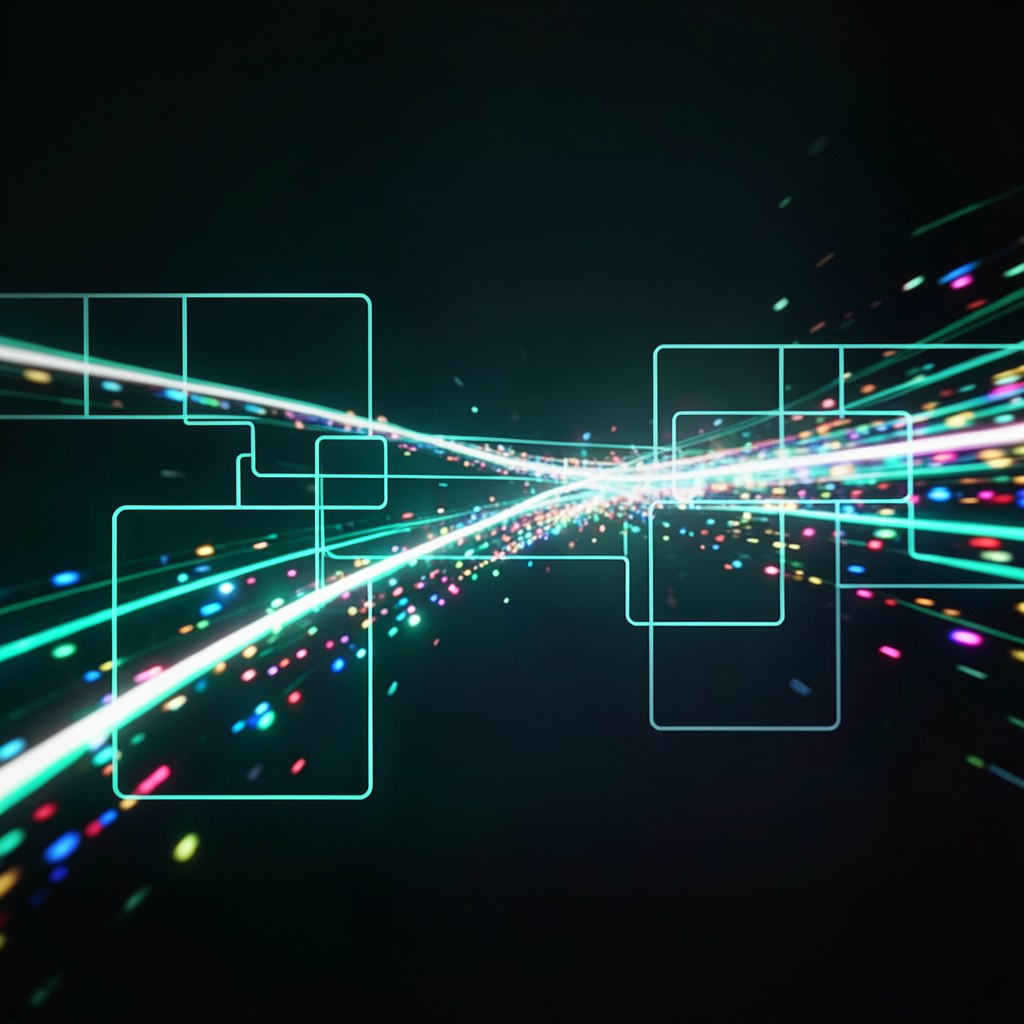 Abstract GStreamer real-time video pipeline on MediaTek Genio — hardware-accelerated video processing visualization