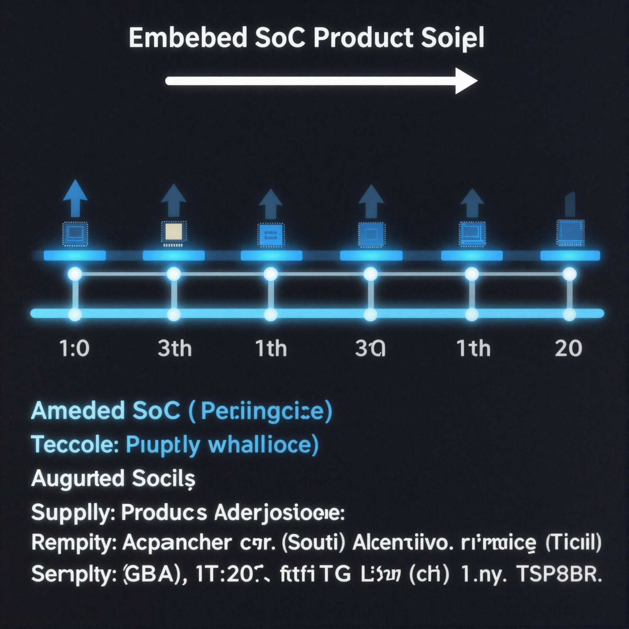 Timeline diagram showing MediaTek Genio SoC availability windows and product lifecycle planning