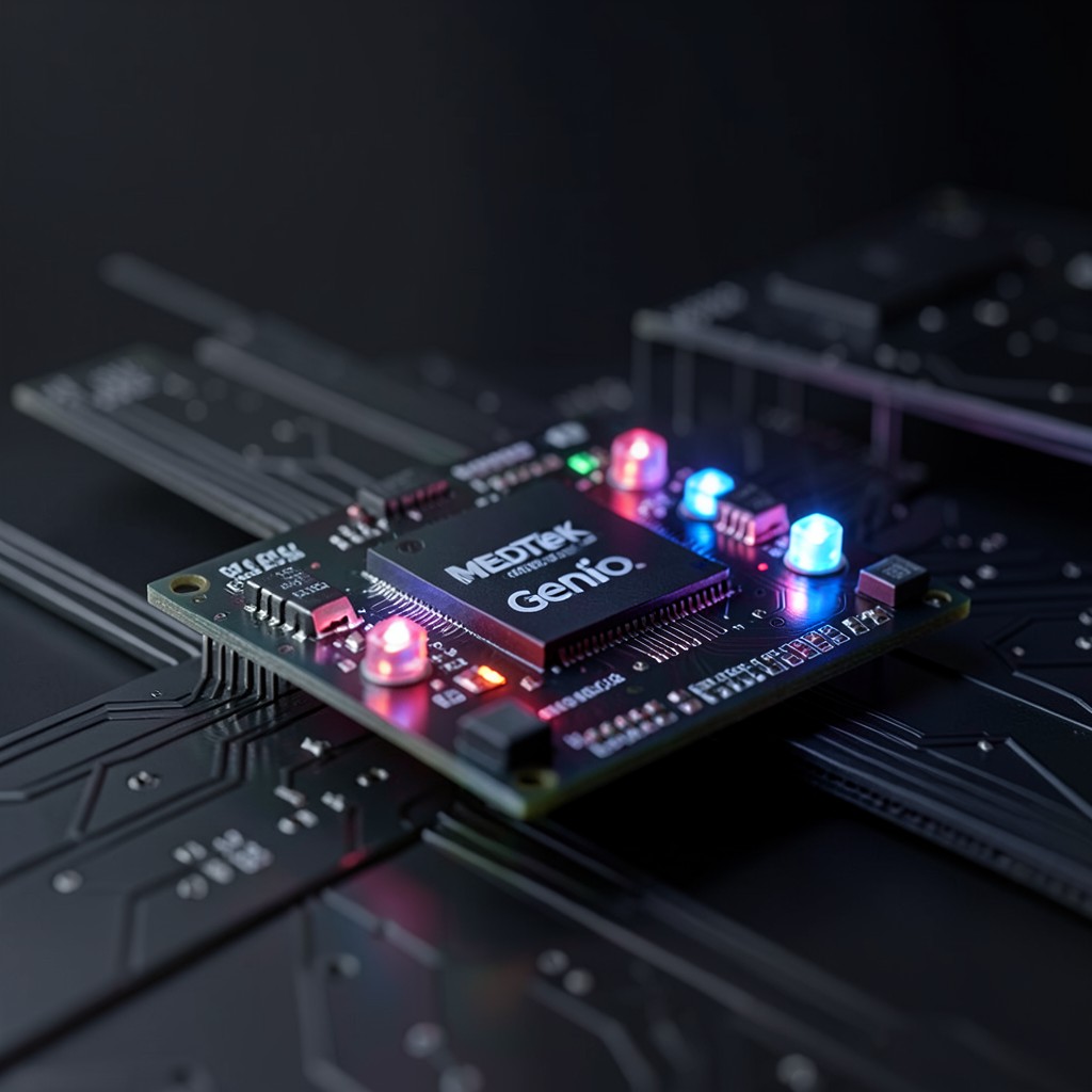 Terminal showing a Yocto build for MediaTek Genio 720 with meta-mediatek-bsp layer bitbake output